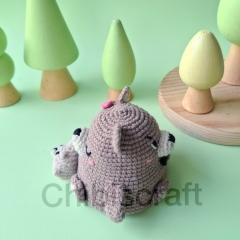 Reversible Goldilocks and The Bears amigurumi pattern by Chibiscraft