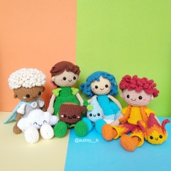 Elemental Friends amigurumi by Audrey Lilian Crochet