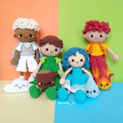 Elemental Friends amigurumi pattern by Audrey Lilian Crochet