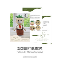 Succulent Grandpa amigurumi pattern by Mariia Zhyrakova