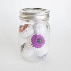 Eyeballs amigurumi pattern by A Menagerie of Stitches