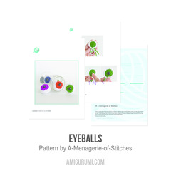 Eyeballs amigurumi pattern by A Menagerie of Stitches
