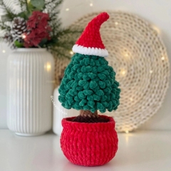 No-Sew Christmas Tree, 3 Pots+Decor amigurumi pattern by CuteVilleToys