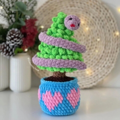 No-Sew Christmas Tree, 3 Pots+Decor amigurumi by CuteVilleToys
