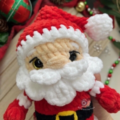 Santa Claus - Low Sew amigurumi pattern by CuteVilleToys