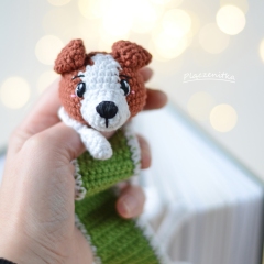 Astro - the dog bookmark amigurumi by Plączenitka