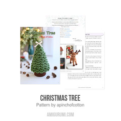 Christmas Tree amigurumi pattern by apinchofcotton