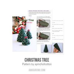 Christmas Tree amigurumi pattern by apinchofcotton