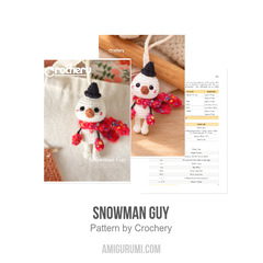 Snowman Guy amigurumi pattern by Crochery