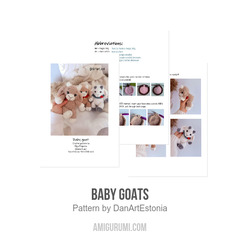 Baby goats amigurumi pattern by DanArtEstonia