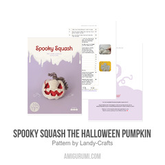 Spooky Squash the Halloween Pumpkin amigurumi pattern by Landy Crafts