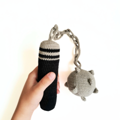 Crochet Toy Weapon Nunchucks & Mace amigurumi pattern by EmmaS Dolls