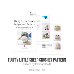 Fluffy Little Sheep Crochet Pattern amigurumi pattern by EmmaS Dolls