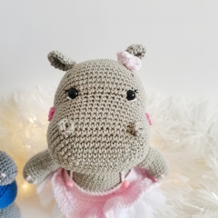 Hippo Companions Boy and Girl amigurumi pattern by EmmaS Dolls