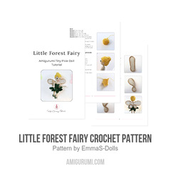 Little Forest Fairy Crochet Pattern amigurumi pattern by EmmaS Dolls