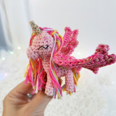 Mini Sparkle Unicorn amigurumi pattern by EmmaS Dolls