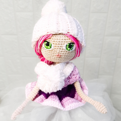 Pink Starlet Amigurumi Doll amigurumi by EmmaS Dolls