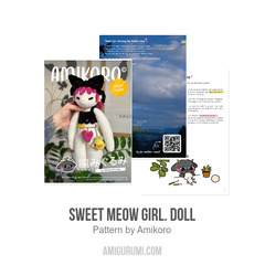 Sweet Meow Girl. Doll amigurumi pattern by Amikoro