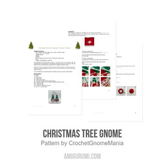 Christmas Tree Gnome amigurumi pattern by CrochetGnomeMania