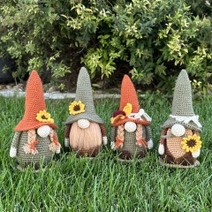Fall Harvest Gnomes amigurumi pattern by CrochetGnomeMania