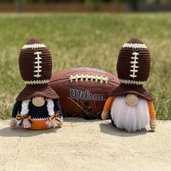 Football Gnome amigurumi pattern by CrochetGnomeMania
