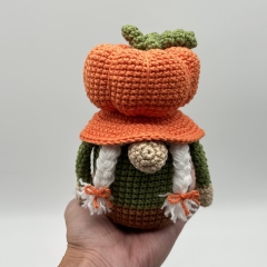Pumpkin Hat Fall Gnome amigurumi pattern by CrochetGnomeMania
