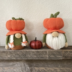 Pumpkin Hat Fall Gnome amigurumi pattern by CrochetGnomeMania