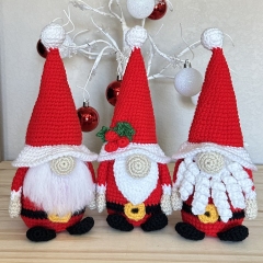 Santa Christmas Gnome amigurumi pattern by CrochetGnomeMania