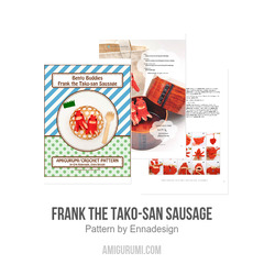 Frank the Tako-san Sausage amigurumi pattern by Emi Kanesada (Enna Design)