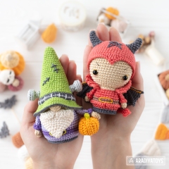 Halloween Minis set 4 amigurumi by AradiyaToys