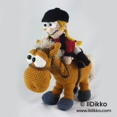 Roberta the Rider amigurumi pattern by IlDikko