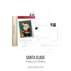 Santa Claus amigurumi pattern by IlDikko