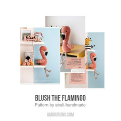 Blush the Flamingo amigurumi pattern by airali design