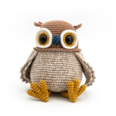 Button the Saw-whet Owl amigurumi pattern by airali design