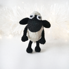 Crochet Sheep Keychain