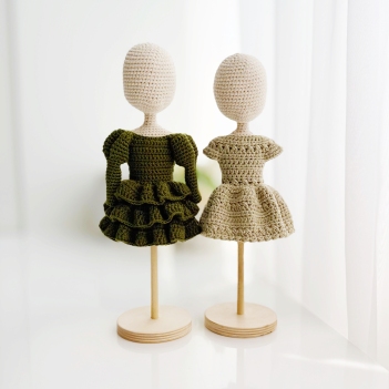 School dresses amigurumi pattern by Fluffy Tummy