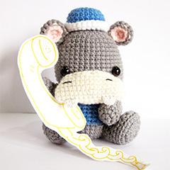 Ben the hippo amigurumi by Sweet N' Cute Creations
