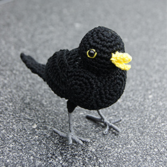 Blackbird amigurumi by MieksCreaties