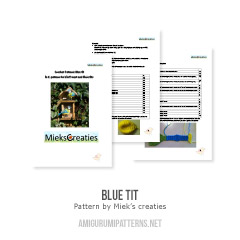 Blue Tit amigurumi pattern by MieksCreaties