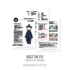 Buzz the fly amigurumi pattern by Lalylala