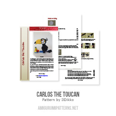 Carlos the toucan amigurumi pattern by IlDikko
