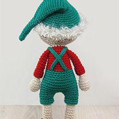 Christmas elf boy amigurumi pattern by Kristi Tullus