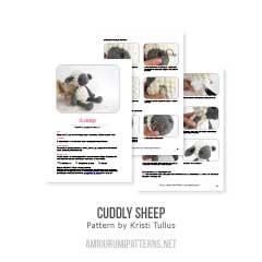 Cuddly sheep amigurumi pattern by Kristi Tullus