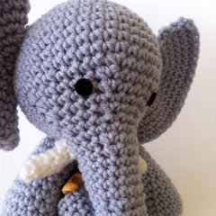 E is for Elephant amigurumi pattern by Ami Amour