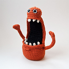 Floyd the monster amigurumi by The Itsy Bitsy Spider