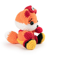 Flynn the fireman fox amigurumi by Sweet N' Cute Creations