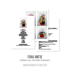 Frau Antje amigurumi pattern by Christel Krukkert