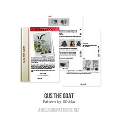 Gus the goat amigurumi pattern by IlDikko
