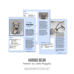 Haribo Bear amigurumi pattern by Little Muggles