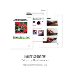 House Sparrow amigurumi pattern by MieksCreaties